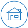 Casa en azul