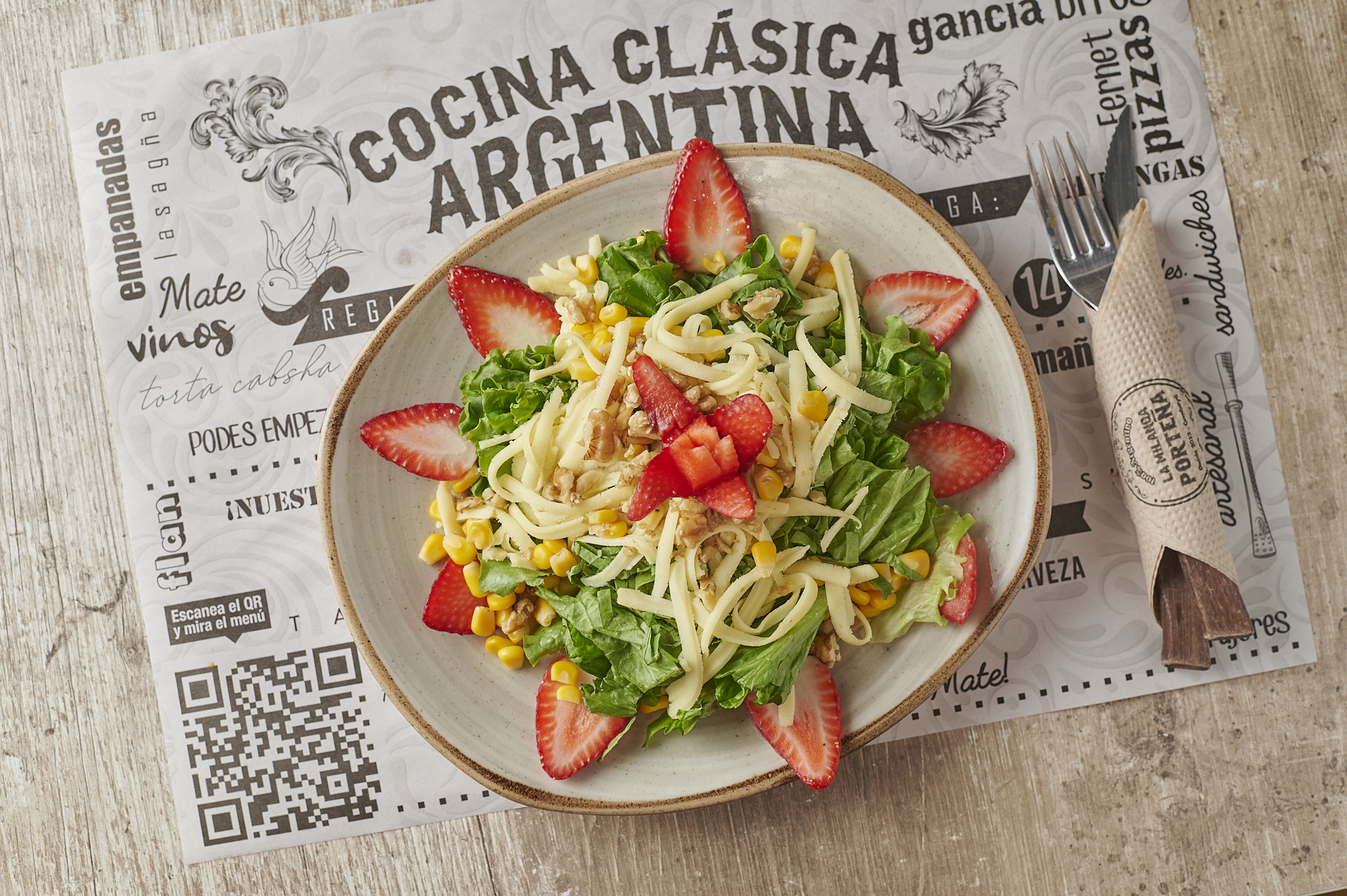 Arranged Food and Objects