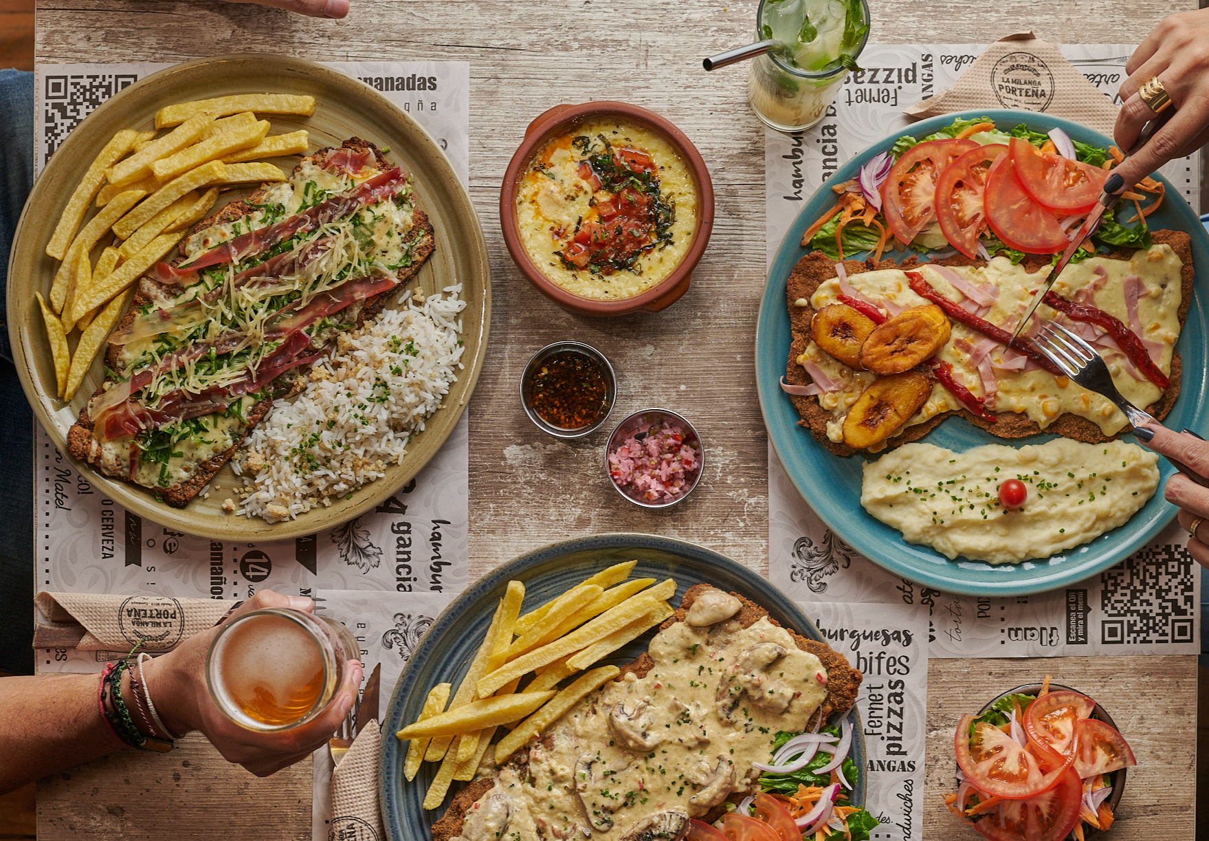 Arranged Food and Objects