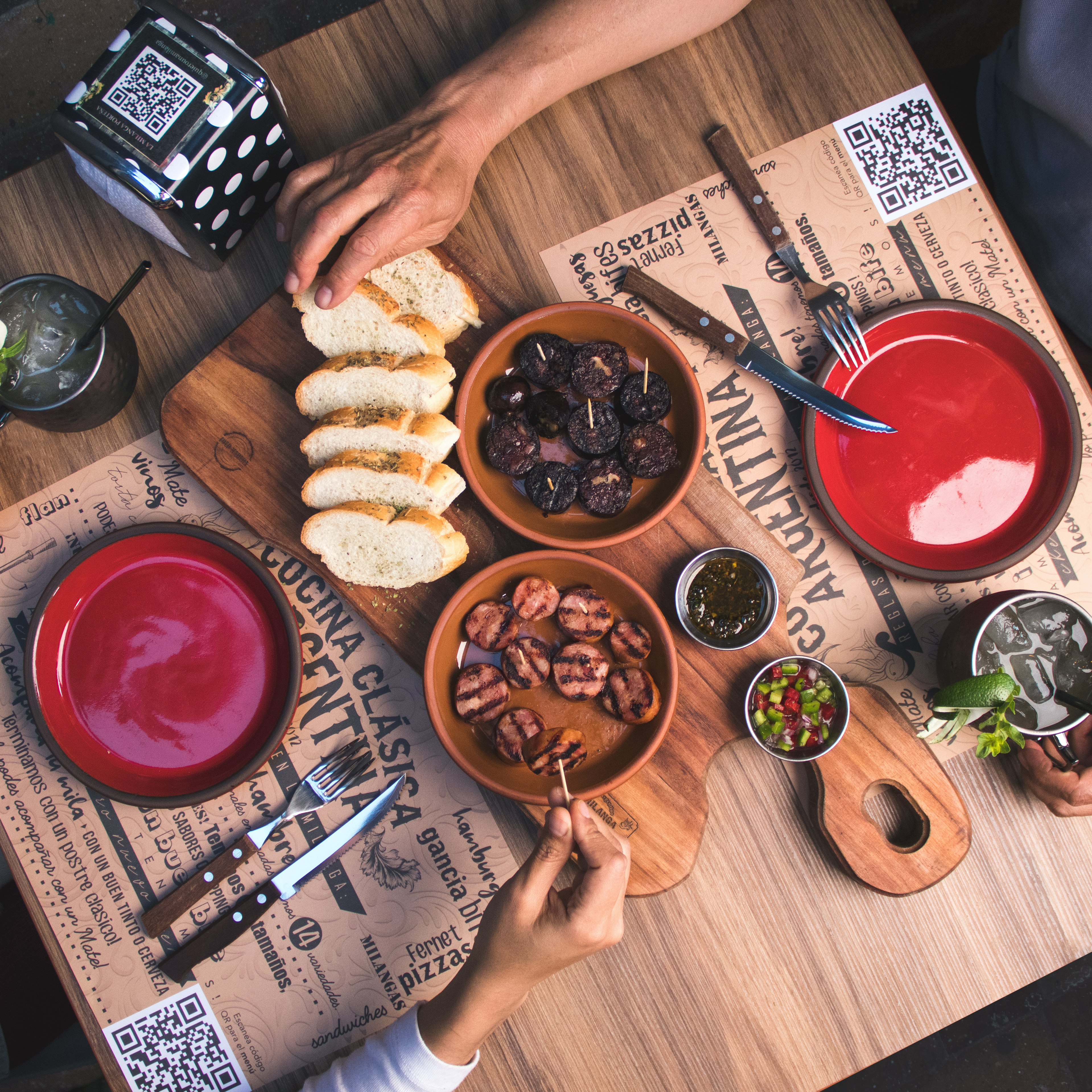 Arranged Food and Objects