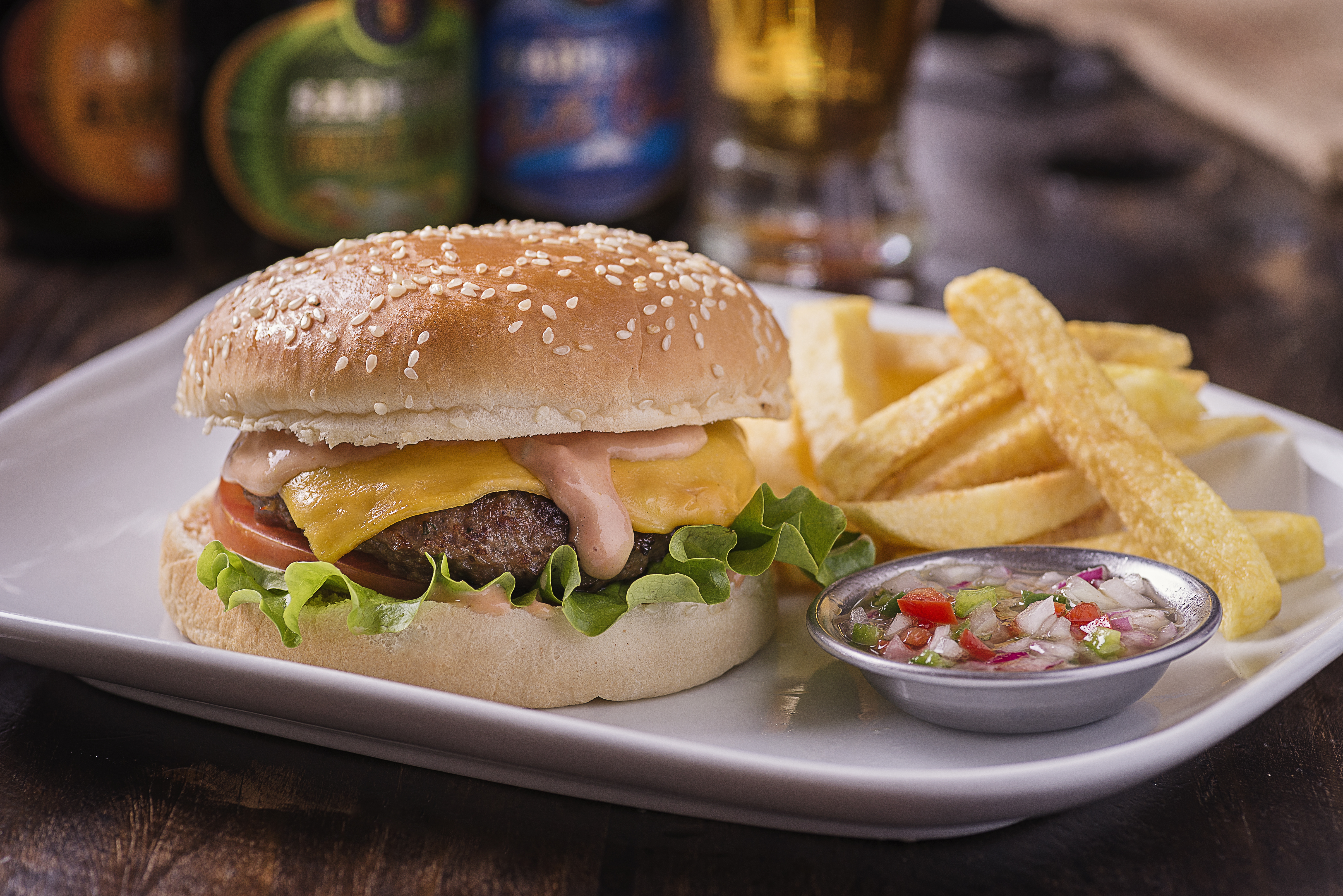 Arranged Food and Objects