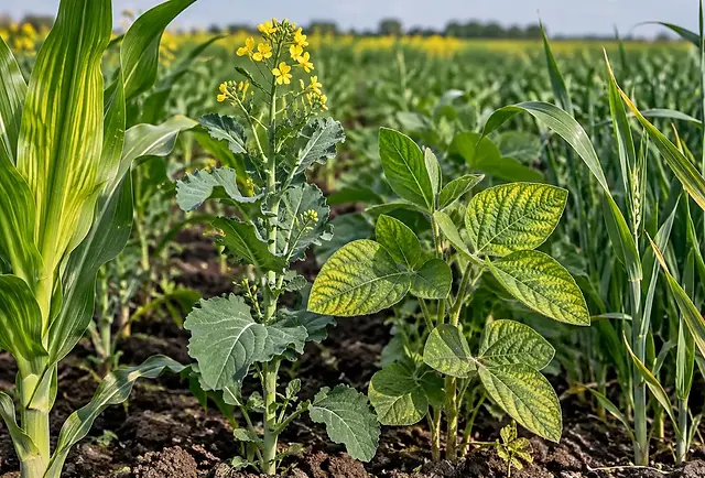 Кукурудза, соя і соняшник для підбору мікроелементів