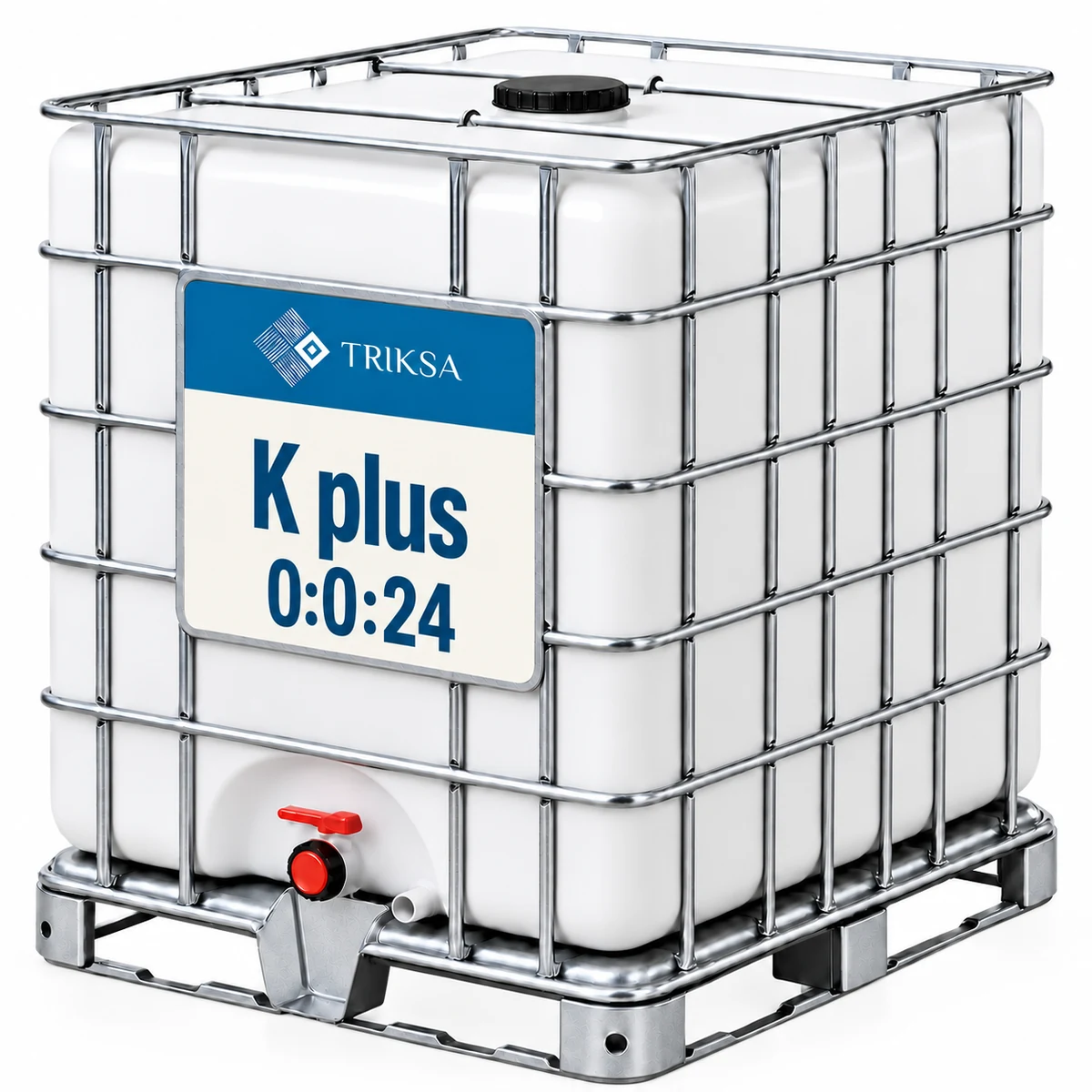 TRIKSA-K plus 0:0:24 у промисловій кубовій ємності TRIKSA