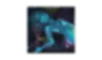 Abstract acrylic painting by Cyber Painter exploring human form and digital elements