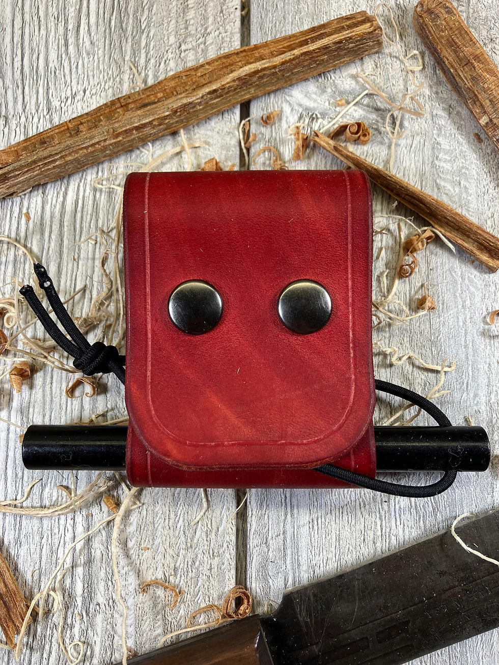 Thumbnail: Ferro Rod w/ Leather Sheath