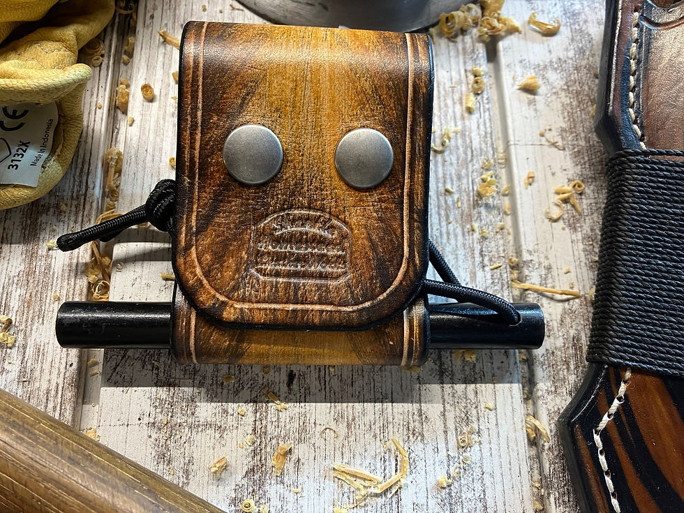 Thumbnail: Ferro Rod w/ Leather Sheath
