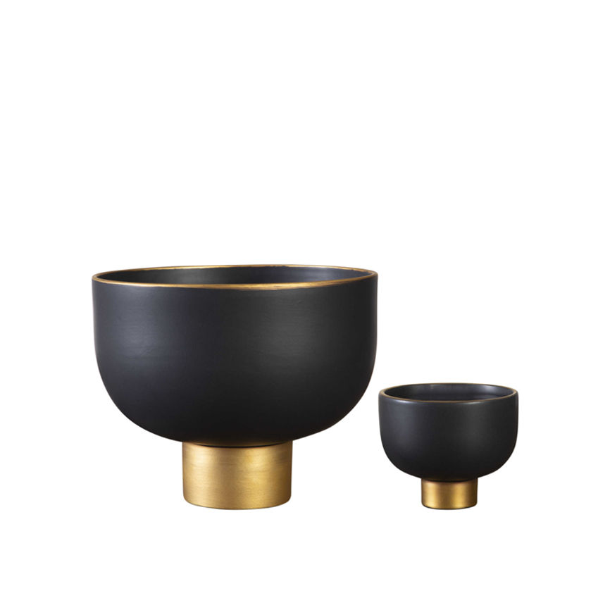 BLACK AND GOLD BOWLS