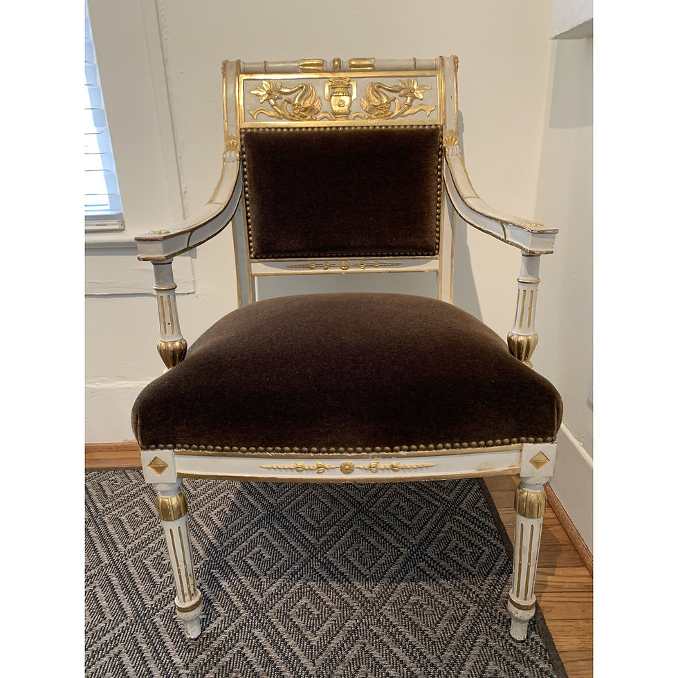 Thumbnail: PAIR OF LOUIS XVI ARMCHAIRS