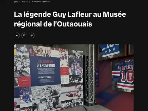 Exposition jeunesse Guy Lafleur