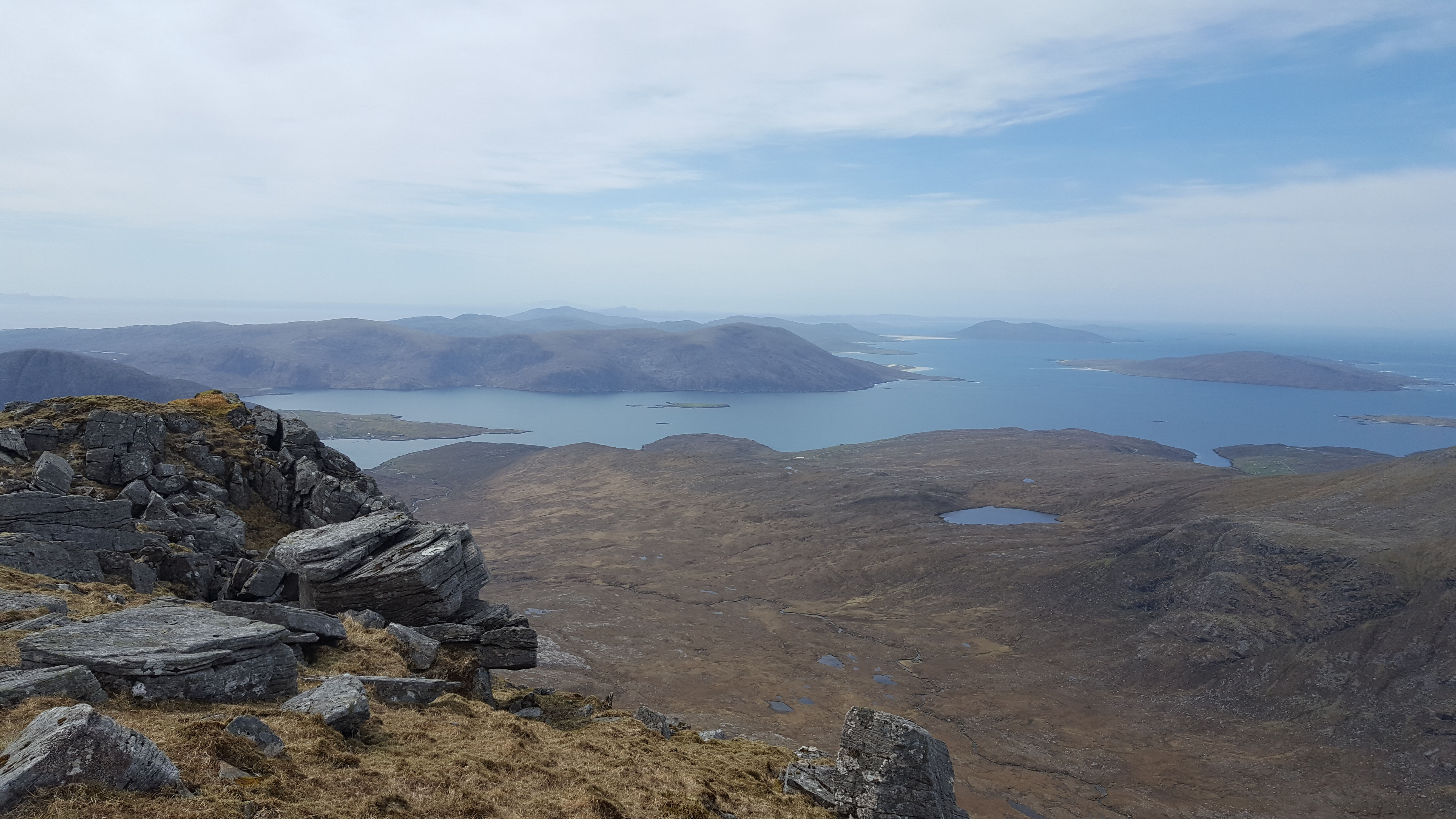 Isle of Lewis from Clisham - Isle of Harris
