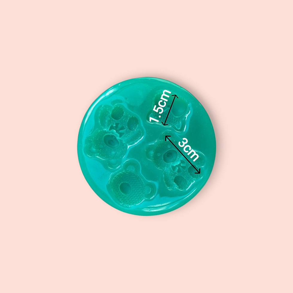 medidas molde silicona ositos con textura para mini donas