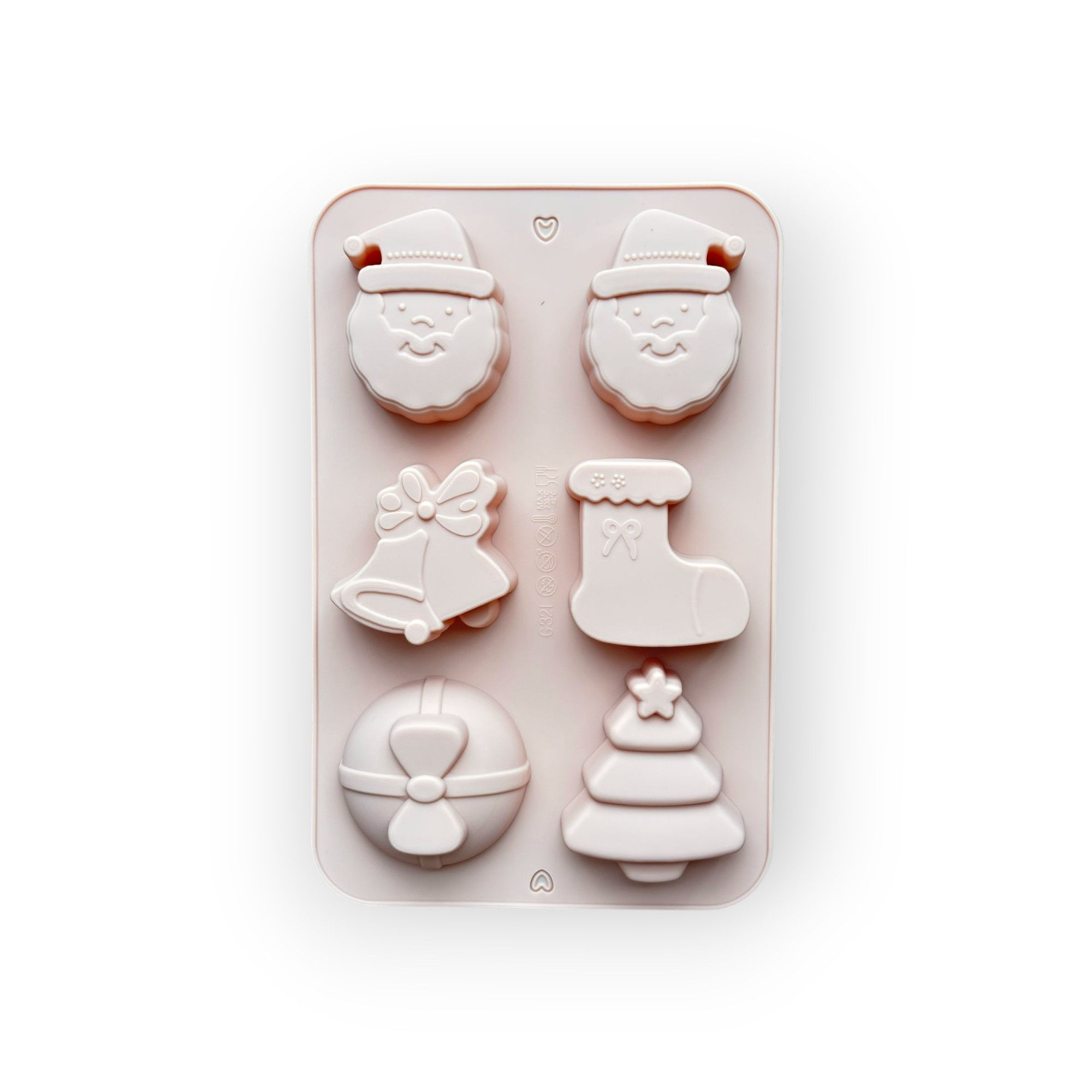 Molde Silicona L Navidad 6 Cav