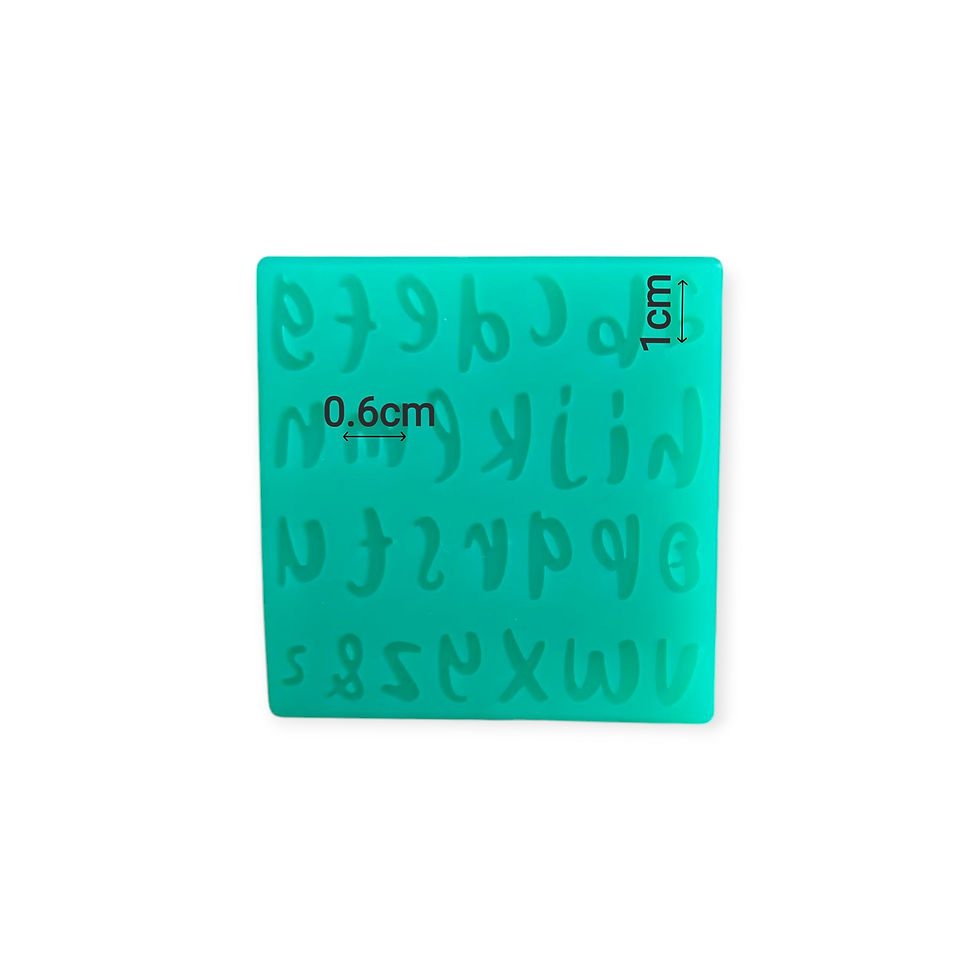 molde silicona letras minidonas