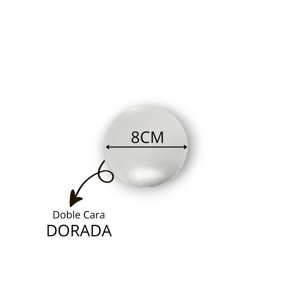 Blonda dorada doble cara 8cm