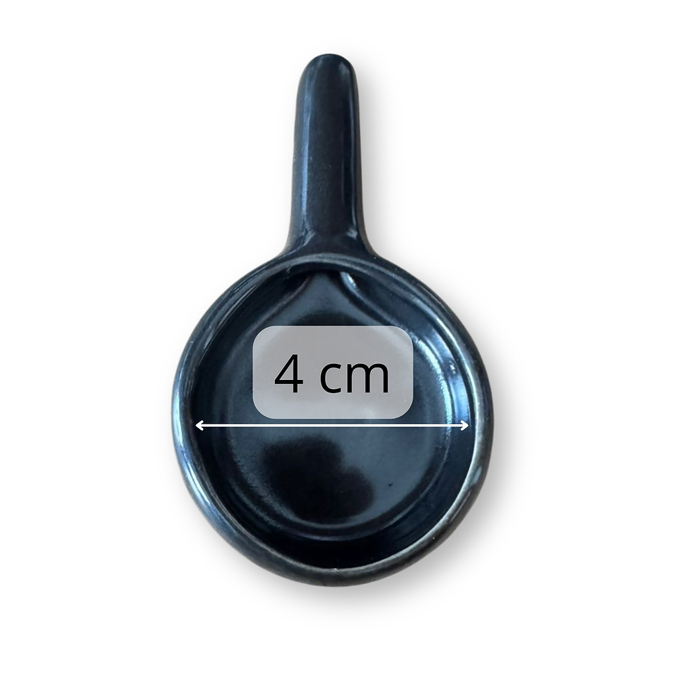 Miniatura: Pebetero Importado Negro Cuchara