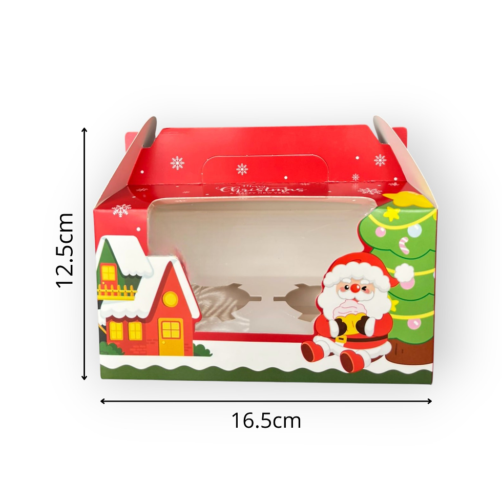 Caja C Cupcake 2 Cav Navideña