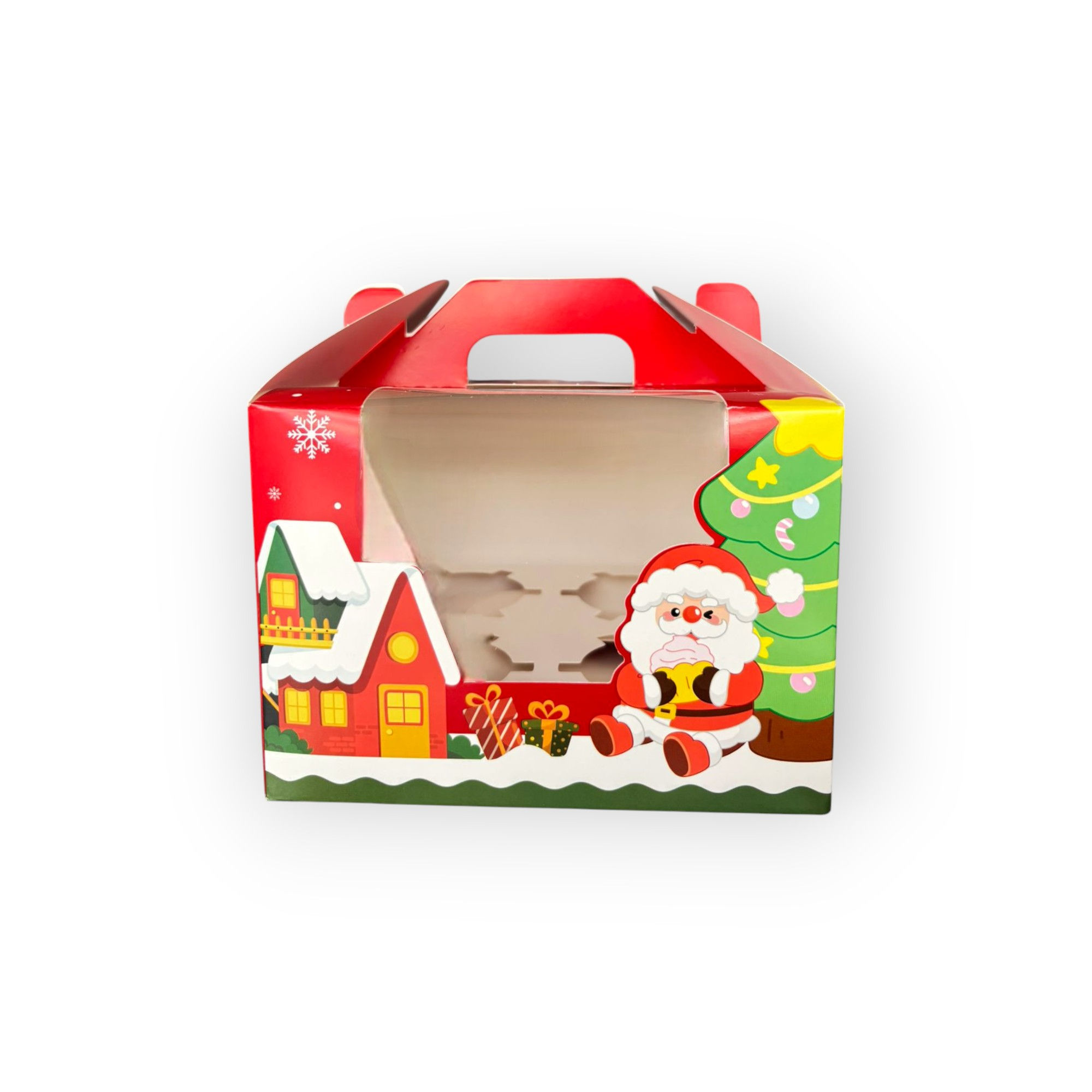 Caja C Cupcake 4 Cav Navideña