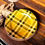 Thumbnail: Black, Mustard & White Plaid Charger