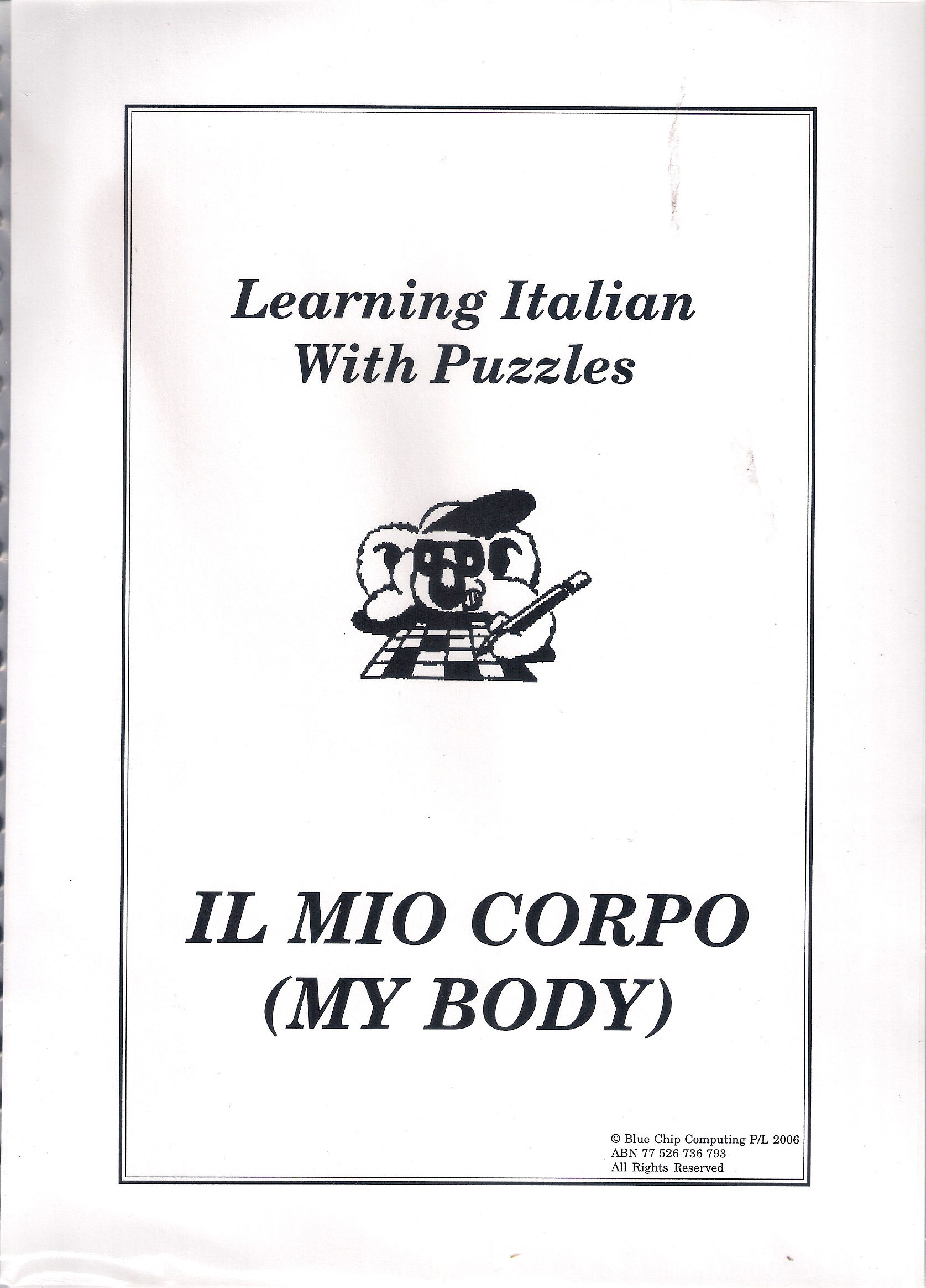 Learning Italian With Puzzles -Il mio corpo
