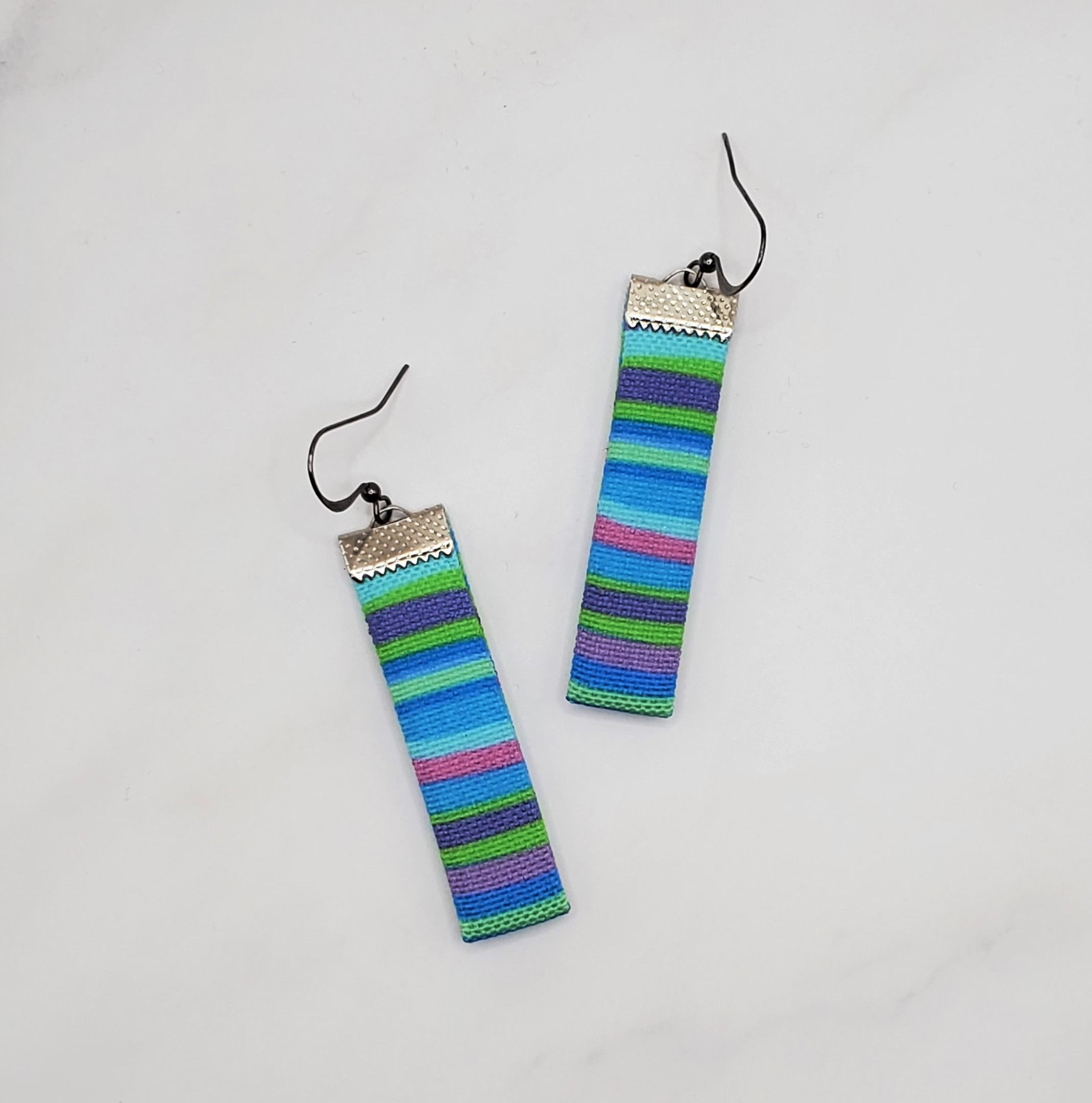 Blue Watercolor Stripes