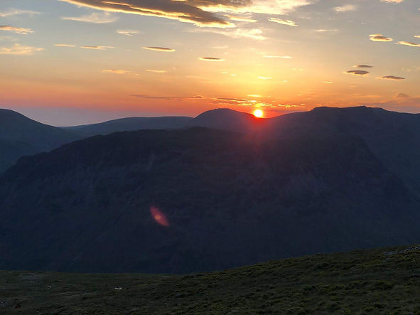 Sunset Guiding Mountains