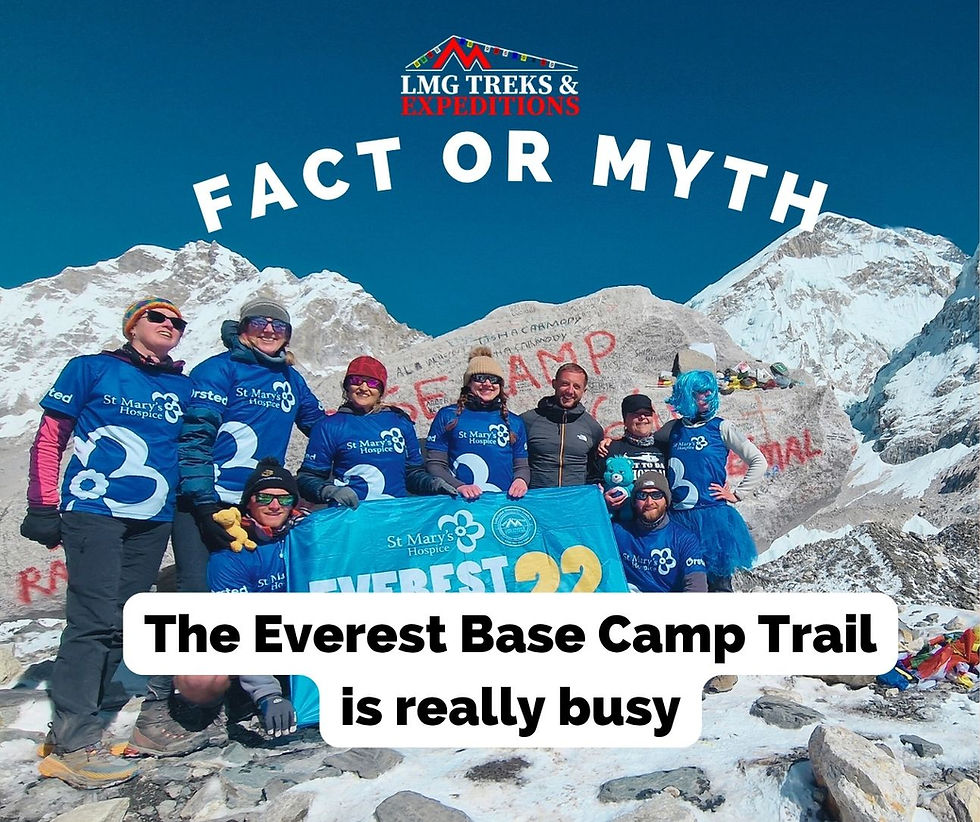 How busy is the EBC trail?