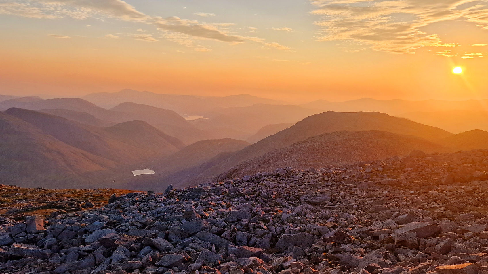 Sunrise on Scafell Pike