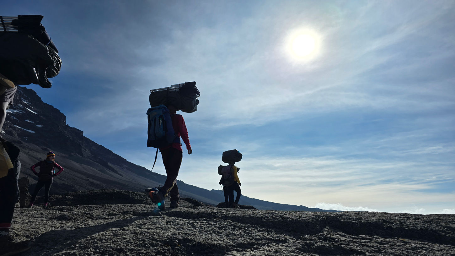 Porters on Kilimanjaro