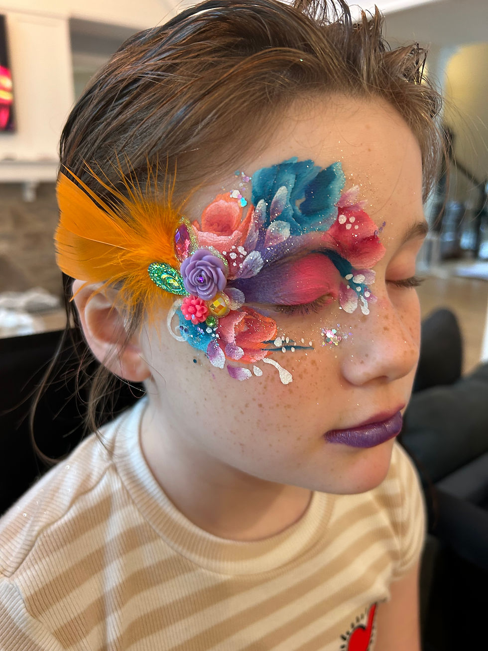 Thumbnail: Princess with Bling & Glitter Party with Face Paint and Hair Coloring! $350