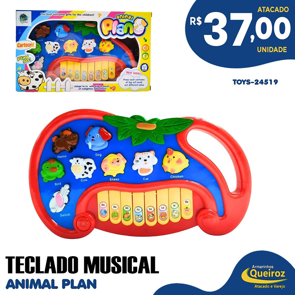 TECLADO MUSICAL - ANIMAL PLAN