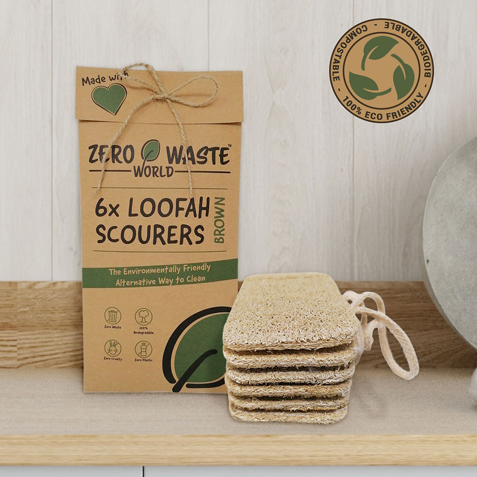 ZERO WASTE WORLD natural sponge-loofah sponge|scourers sponge|washing up sponge|