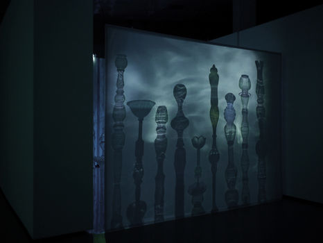 Chloë Charce, Théâtre de silice, installation vidéo, Musée d'art contemporain des Laurentides (MACLAU), 2018