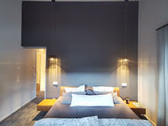 Pendelleuchten im Schlafzimmer über Nachttische 