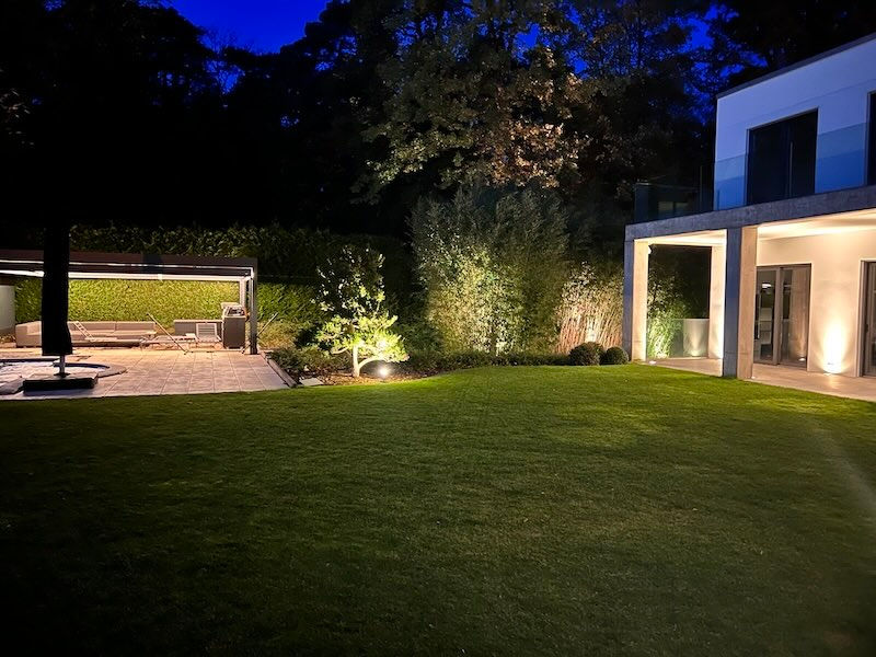 Garten Lichtplanung Bodeneinbaustrahler