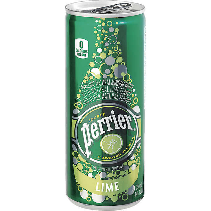 Perrier Sparkling Mineral Water, Lime, 8.45 oz
