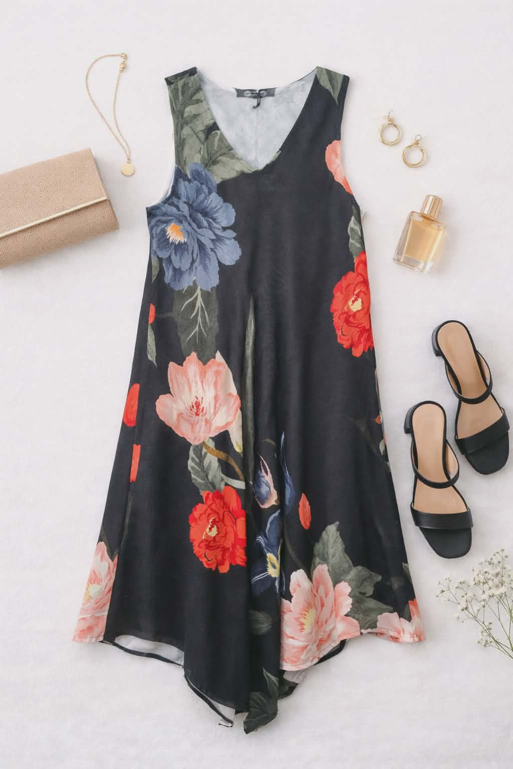 41919 ROBE FLEURIS LIN