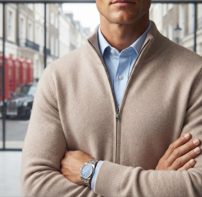 Thumbnail: Heritage Full-Zip Knitted Cardigan