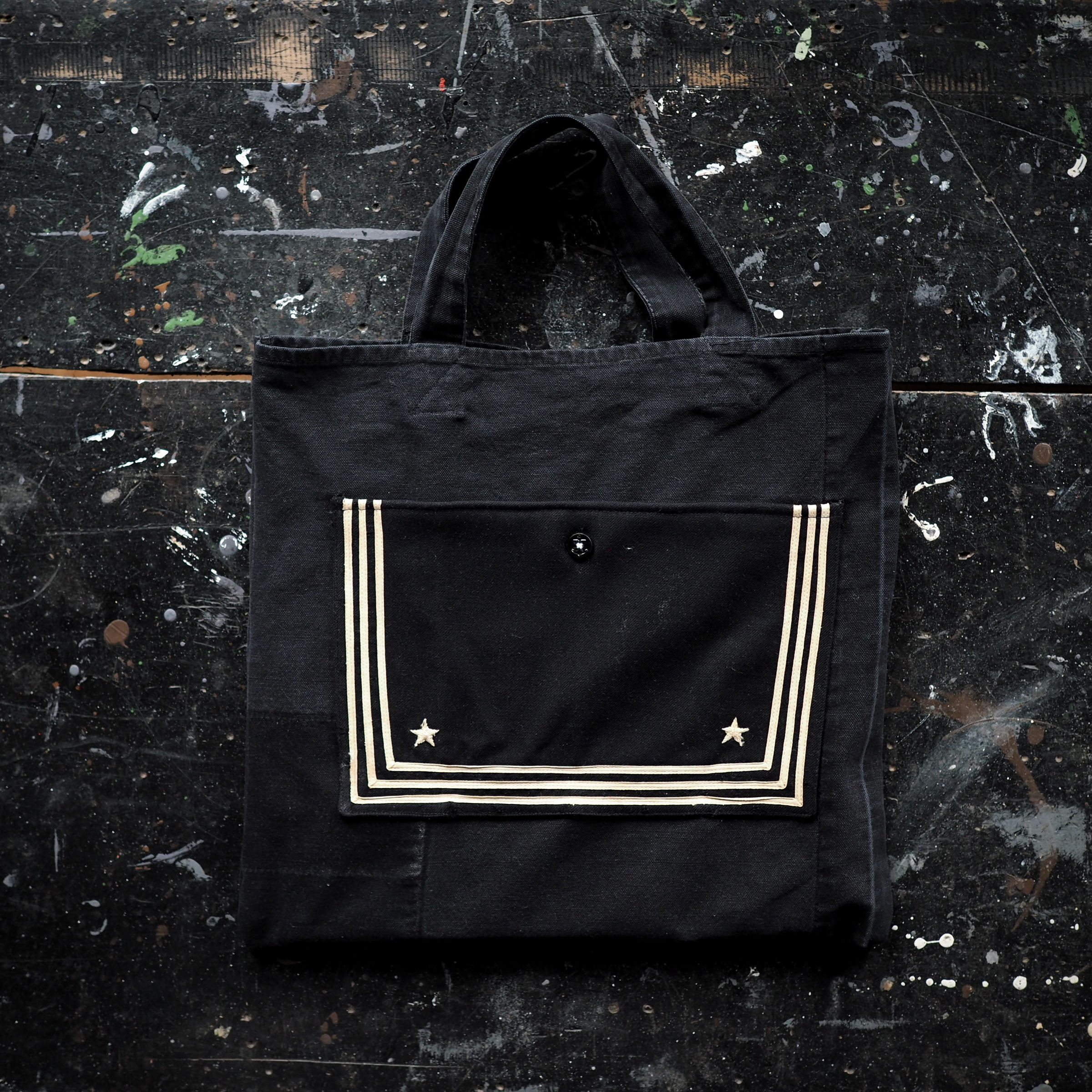 recycled black tote