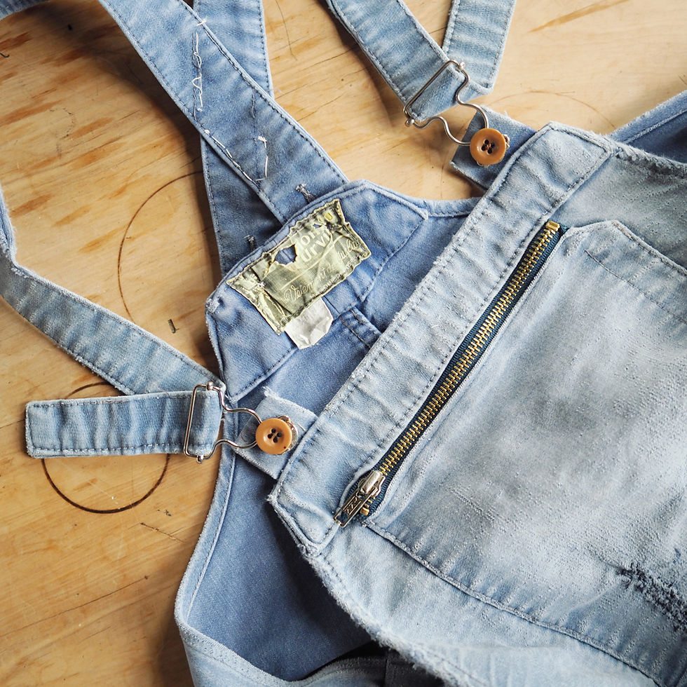 Thumbnail: Vintage French moleskin overalls
