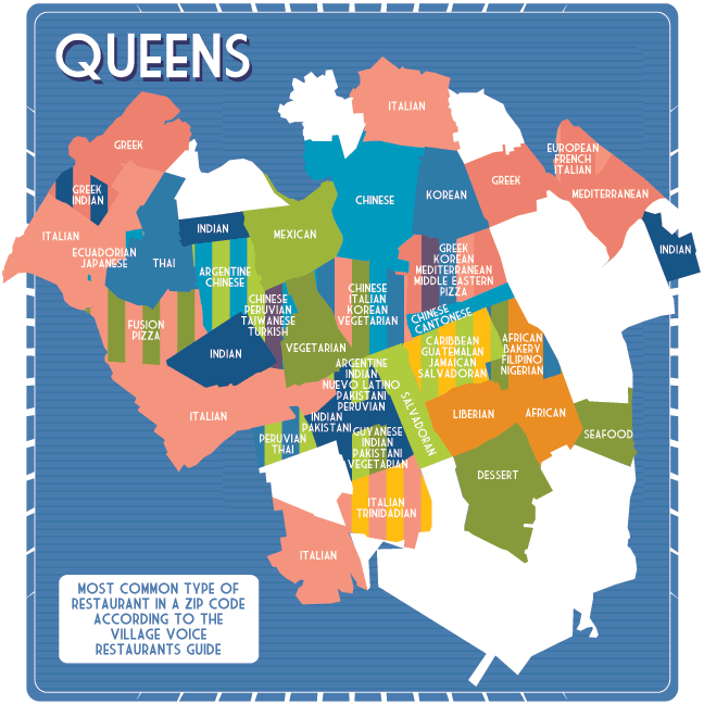 Queens Food Map