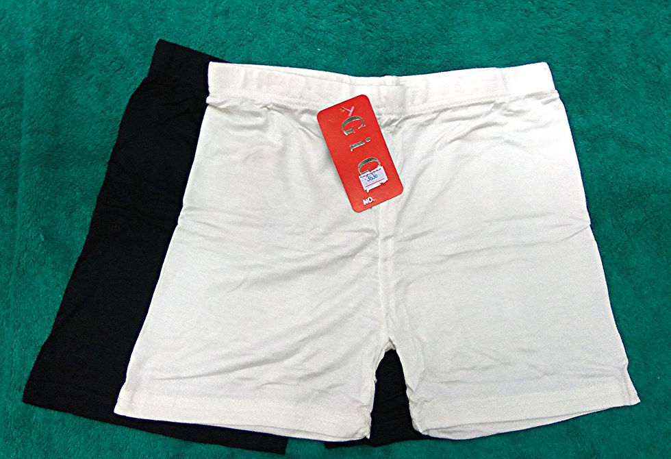 3636 Gigi 4分 防走光褲 白/克色