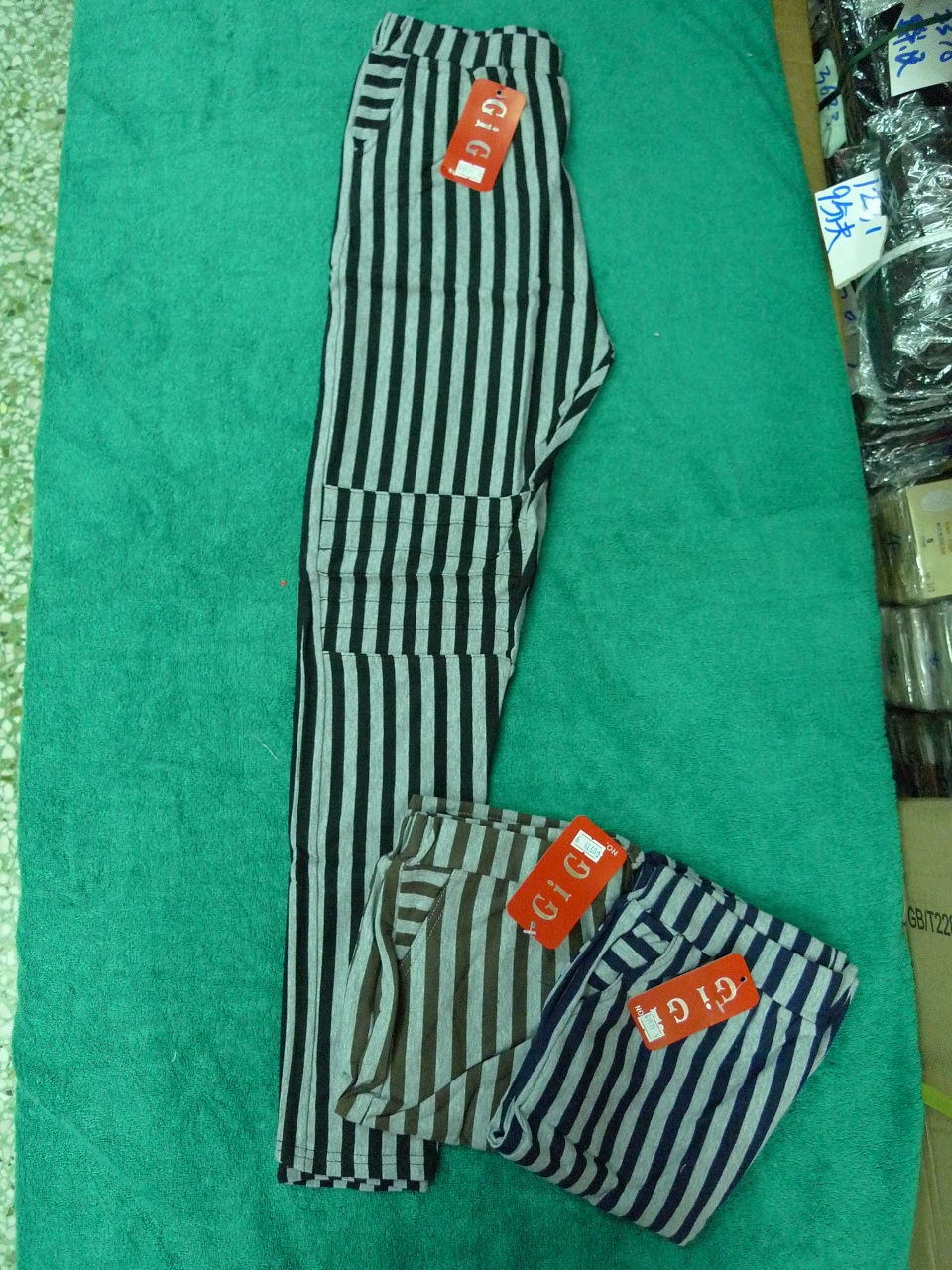 雙袋直條9分褲