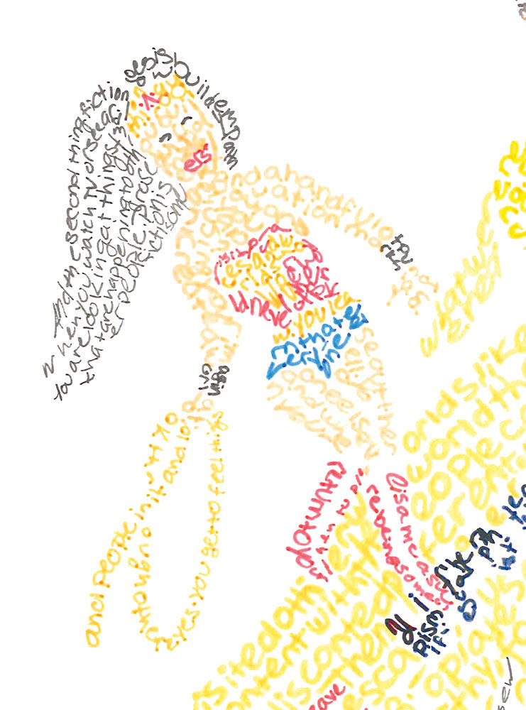 Thumbnail: Once Upon A Time Micrography Greeting Card