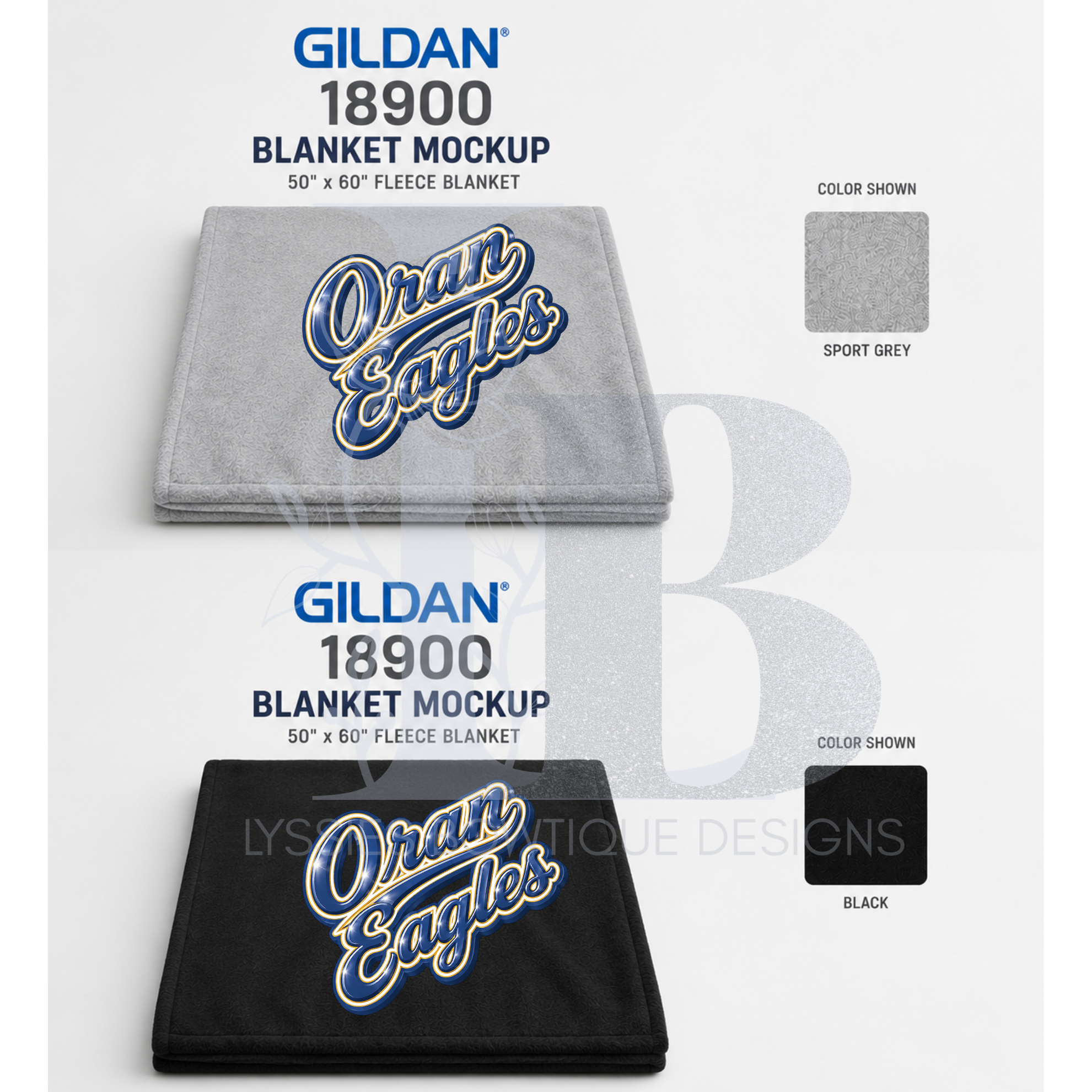 Oran Eagles School Spirit Stadium Blankets 50"x60" Heavy Blend