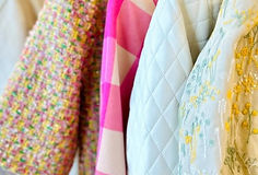 Women's clothing on hangers