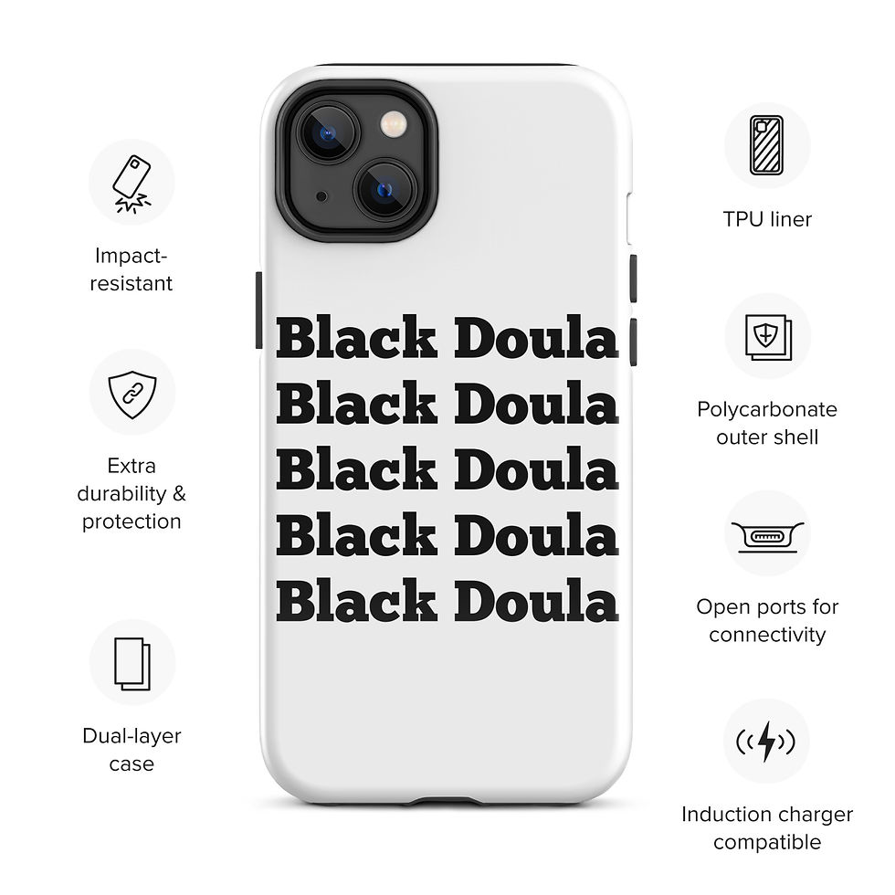 Thumbnail: "Black Doula" Tough Case for iPhone® SHIPPING ONLY