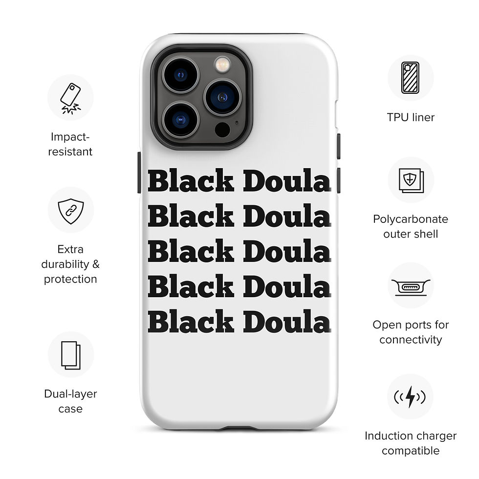 Thumbnail: "Black Doula" Tough Case for iPhone® SHIPPING ONLY