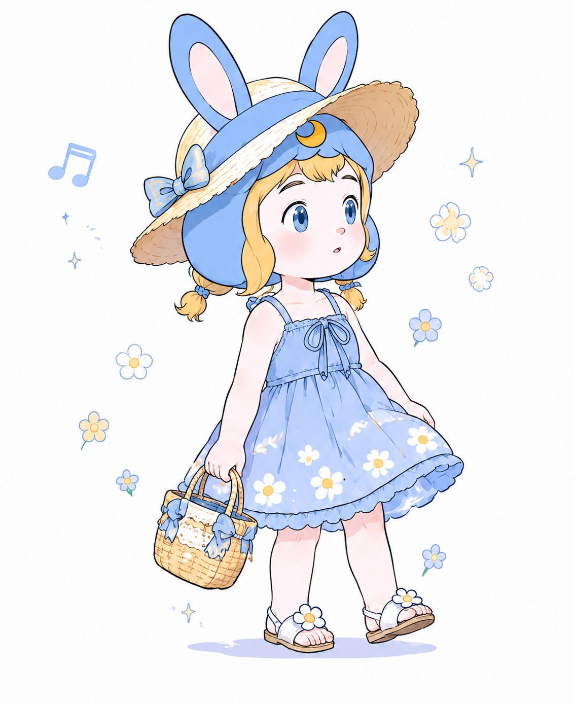 Lune Bluebell Picnic Sticker