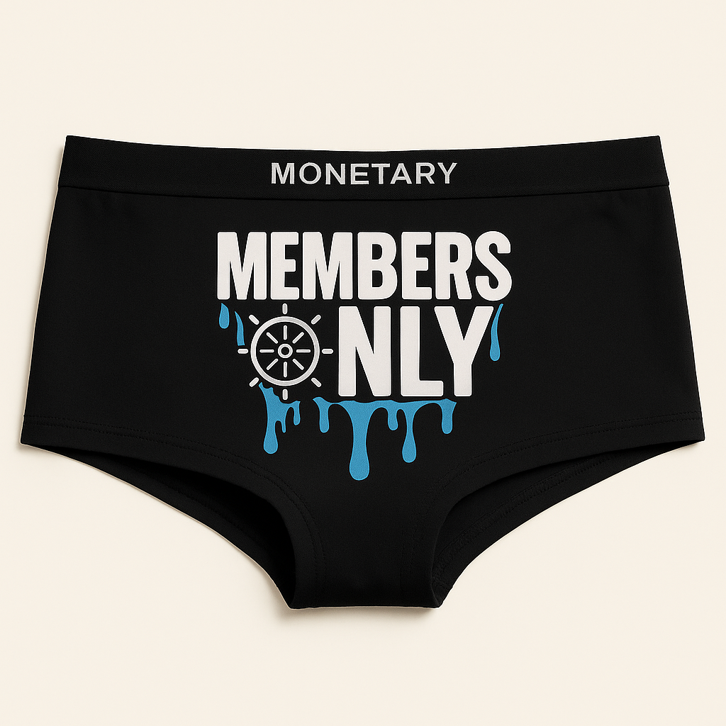 Monetary Members only women’s Boy Shorts 
