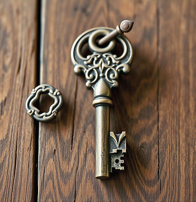 old fashioned vintage house key_edited.j